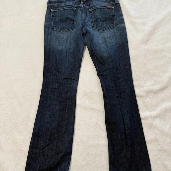 7 For All Mankind Bootcut Jeans Womens 30 Low Rise Full Length - Picture 3 of 10